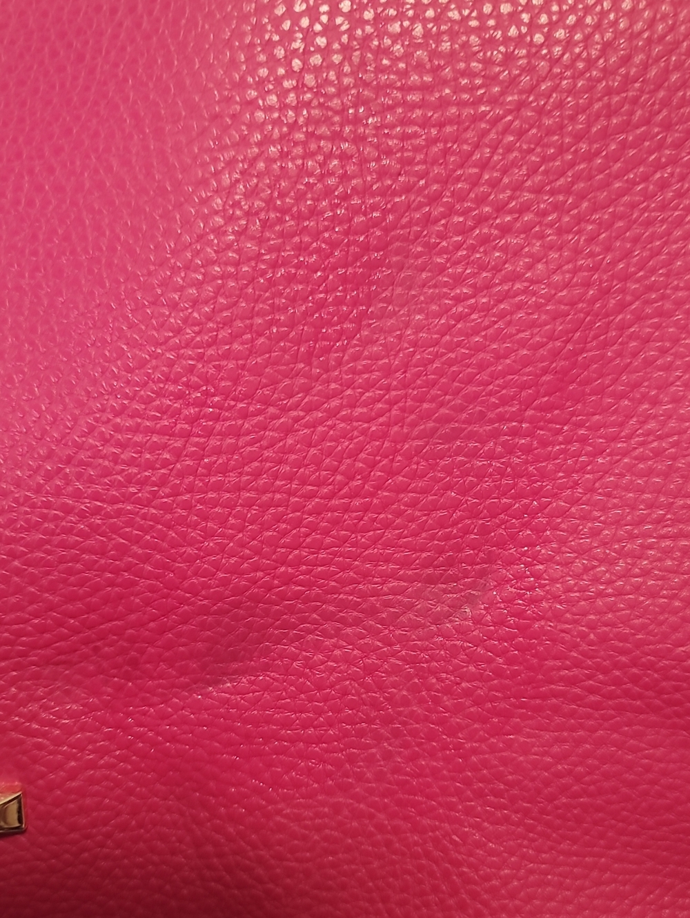 Anne Klein Vintage Hot Pink Pebbled Hand/ Shoulder Hobo Tote 13 1/2" wide - Picture 13 of 13